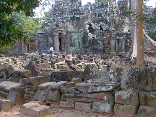 Banteay Kdei is unrestored 
