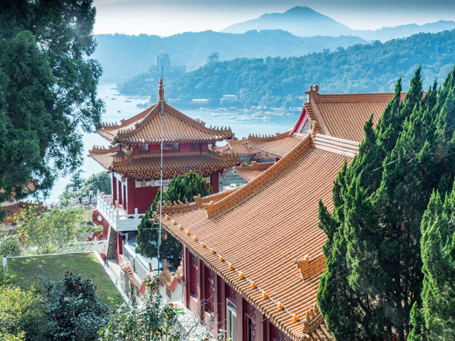 Sun Moon Lake from the Back of Wenwu Temple 