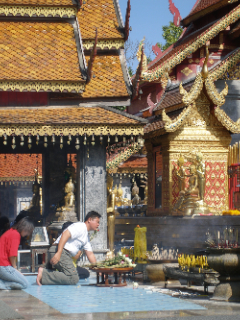 Burning incense