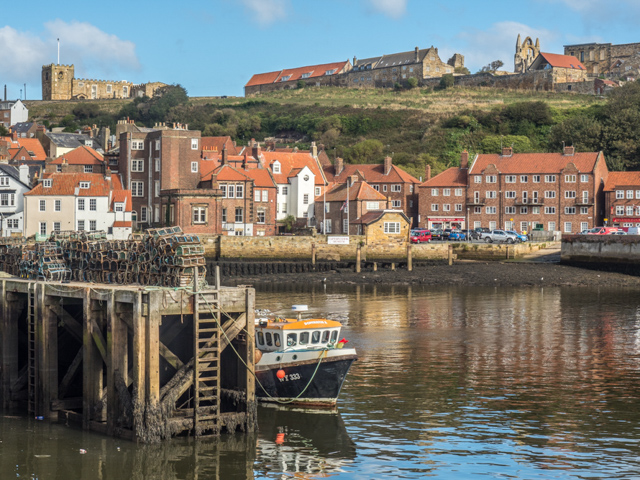 Bridge Street looking towards Whitby Abbey 