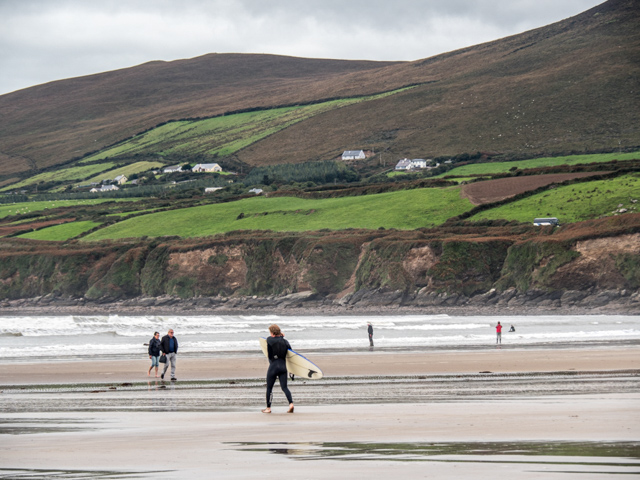 Surfer on Inch beach 