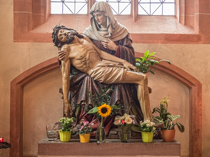 Neo-Gothic Pieta, in Frankfurt Cathedral
